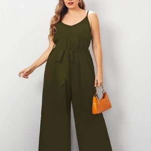 Army green jumpsuit